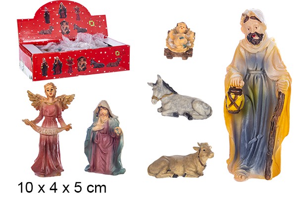Figurine de Nativité  en résine