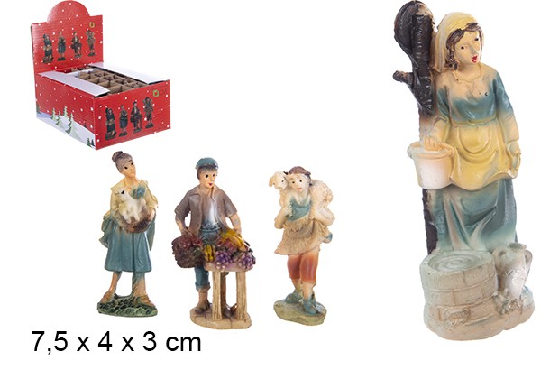[103475] Figura Belén resina surtidos