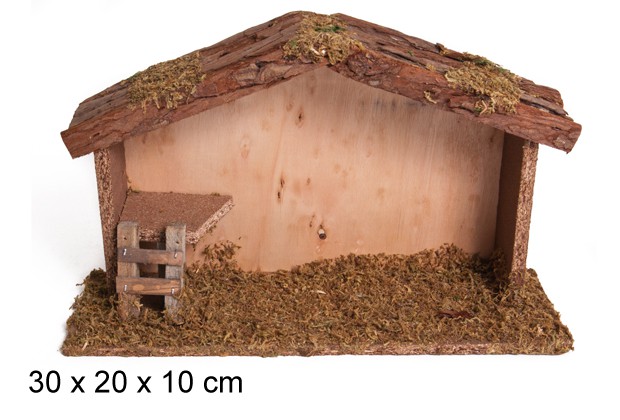 Cabaña madera 30x20 cm