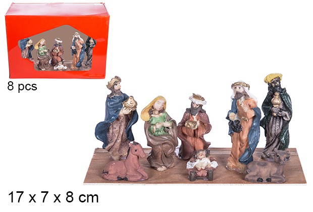 Nacimiento 8 piezas caja PVC