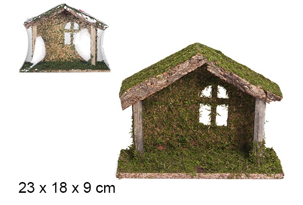 Cabine de madeira 23x18 cm