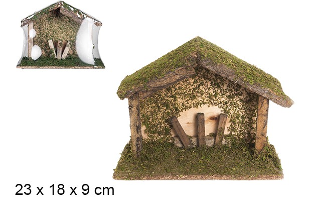 Cabine de madeira 23x18x9 cm