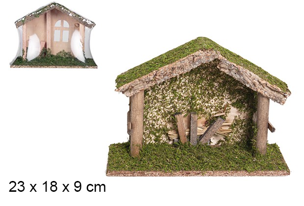 Wooden cabin 23x18x9 cm