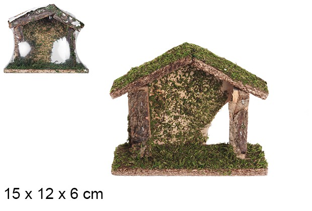 Cabine de madeira 15x12x6 cm