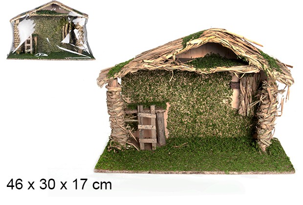 Cabaña madera 46x30x17 cm