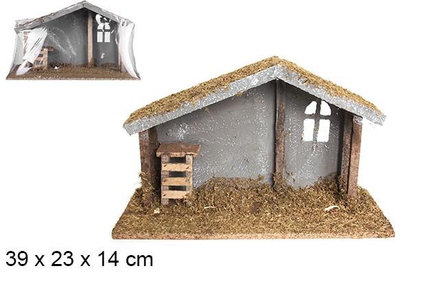 Cabine de madeira 39x23x14 cm