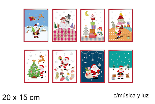 Postal Navidad 20x15 cm