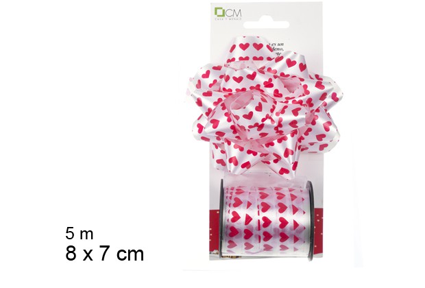 Pack 1 pompom + 1 fita colorida 5 m. 8x7 cm