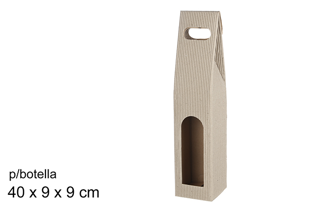 Confezione regalo per bottiglia in cartone ondulato