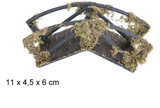 Puente de madera 11x4,5x6 cm