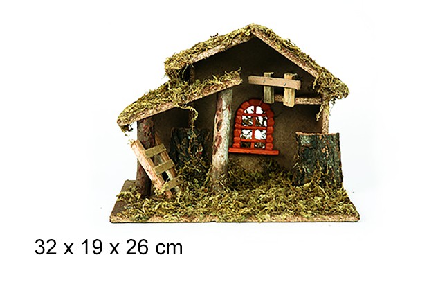 Écurie avec fenêtre 32x19 cm