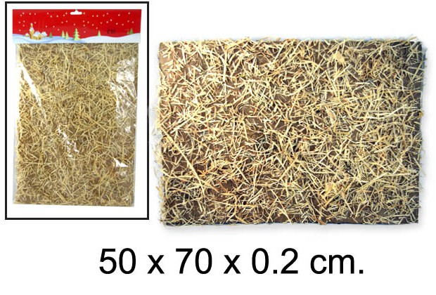 Carta decorata con paglia 50x70 cm