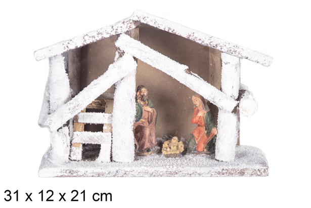 Cabaña abierta 31x12x21 cm