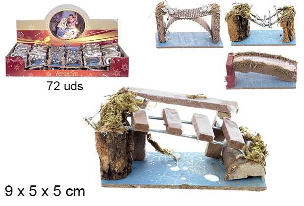 Puente pequeño modelos surtidos 9x5 cm