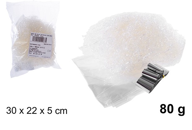 Palha artificial com fita 80 gr.