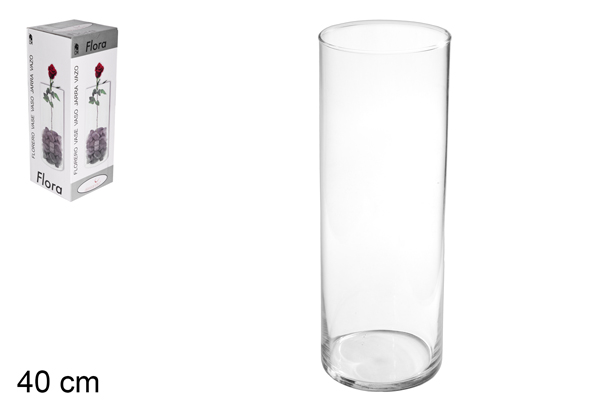 Vase en verre valeria 40 cm