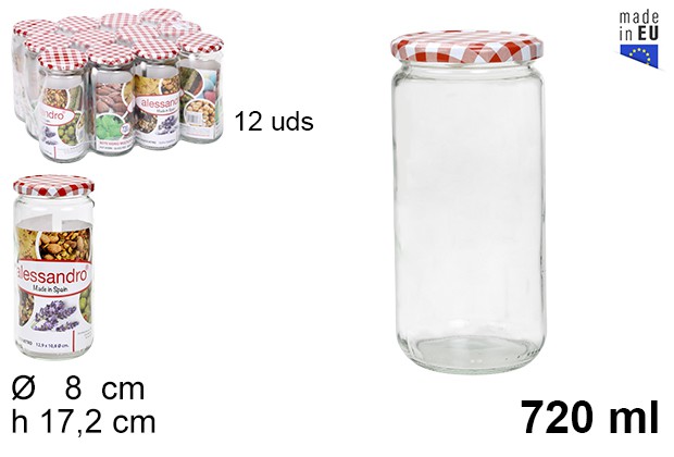 Bote vidrio multiuso 720ml