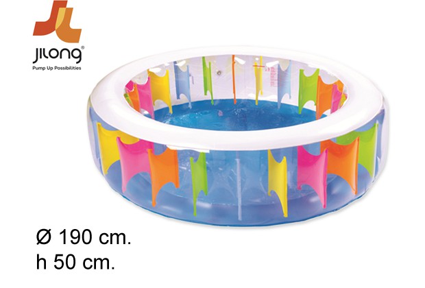 Giant rainbow pool box 190x50 cm