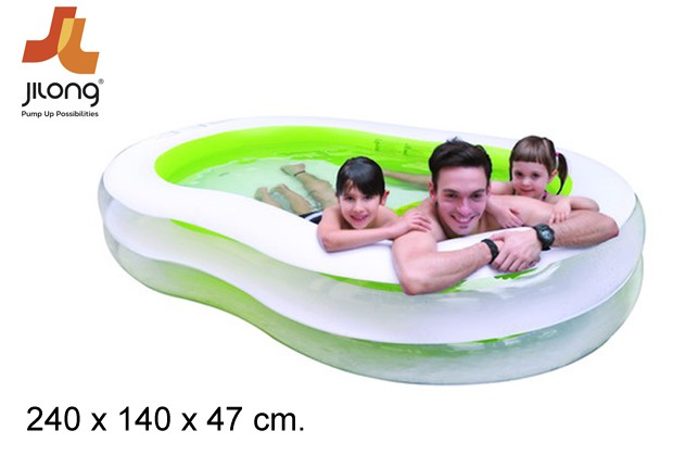 Piscina de figuras gigantes caixa 240x140 cm