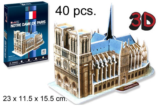 Puzzle 3D Notre Dame de Paris 40 pièces