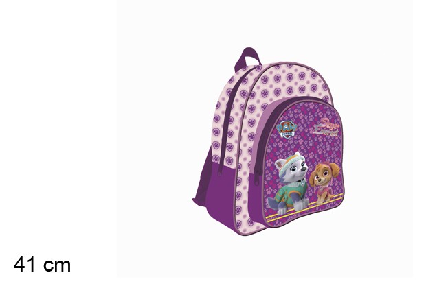 Paw Patrol girl backpack with trolley adapter 41 cm