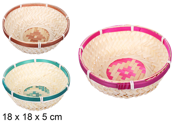 Panera maíz redonda colores surtidos 18 cm