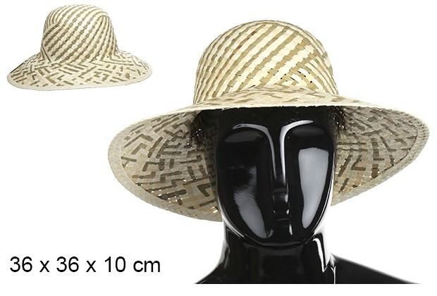 Sombrero maíz mujer bicolor