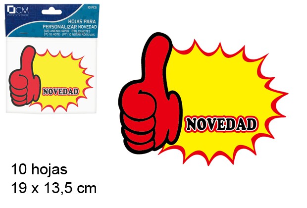 Pack 10  personalized sheets Novedad