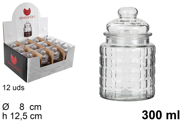 [100486] Bote cristal hermético Judy 300 ml