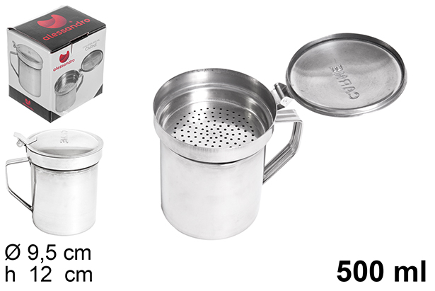 Bac de récupération d'huile de viande en acier inoxydable 500 ml