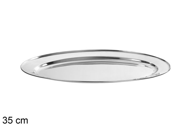 Bandeja ovalada metal 35 cm