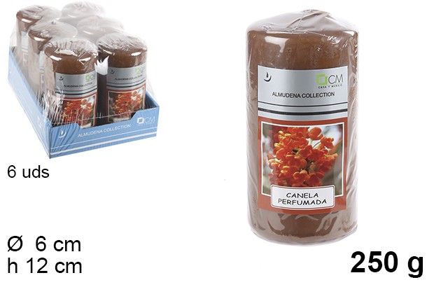 Pack 8 cinnamon scented taco candles 250 gr