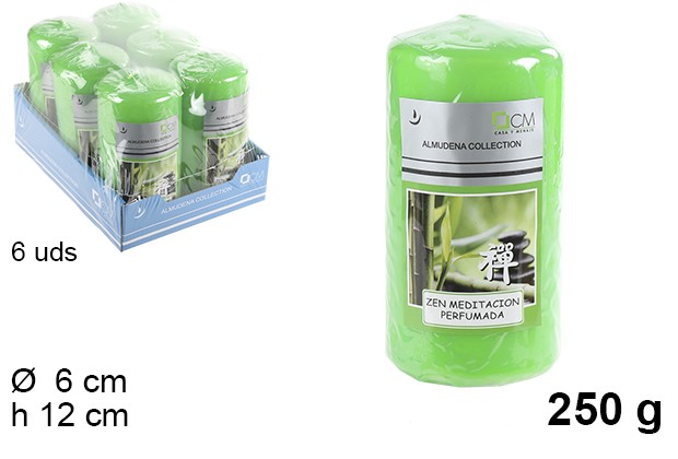 Pack 8 bougies tacos parfumées méditation zen 250 gr