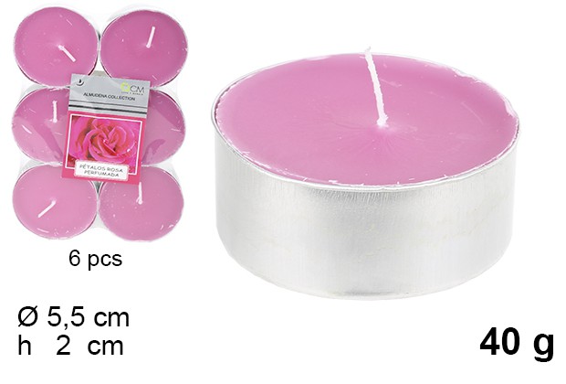 Vela perfumada petalos de rosa 40gr