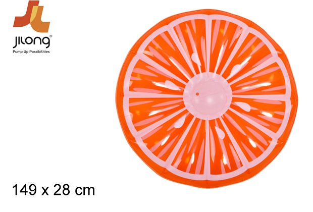 Matelas gonflable orange 150 cm