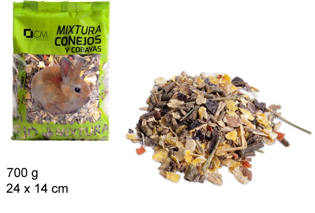 Food for rabbits and guinea pigs 700 gr.