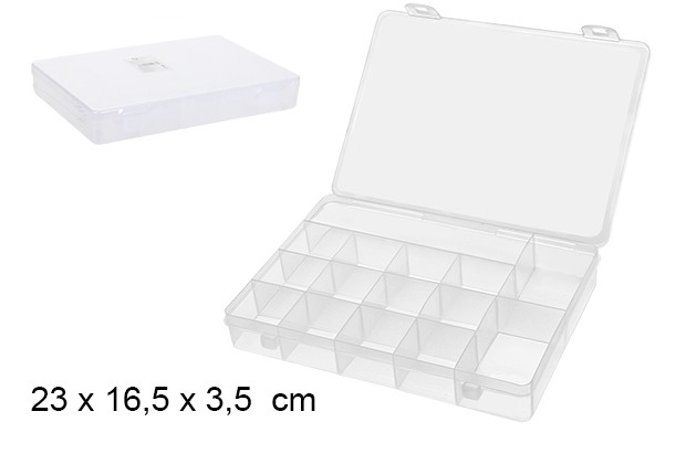 SCATOLA DI PLASTICA MULTIUSO TRASPARENTE