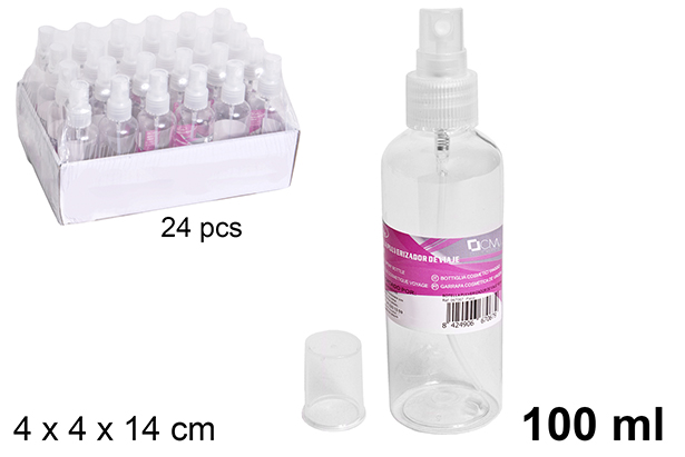 Botella pulverizador de viaje 100 ml