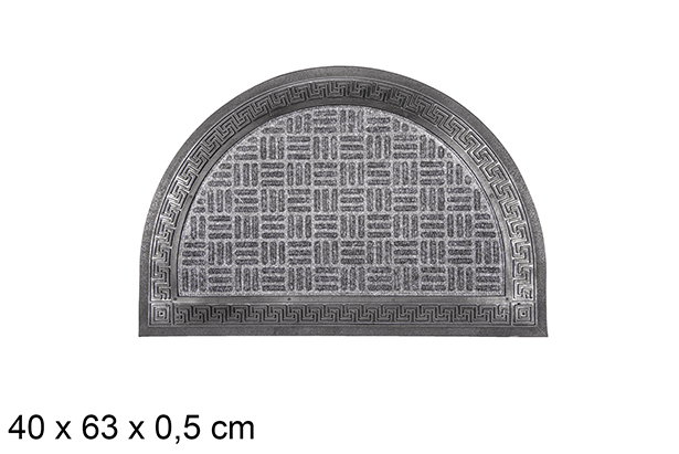 Tappeto semiluna in gomma 40x60 cm