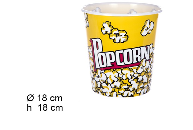 Cubo para palomitas 18 cm