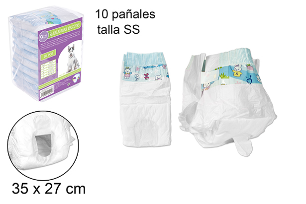 [102432] Pack 10 fraldas para animais de estimaçâo (SS)