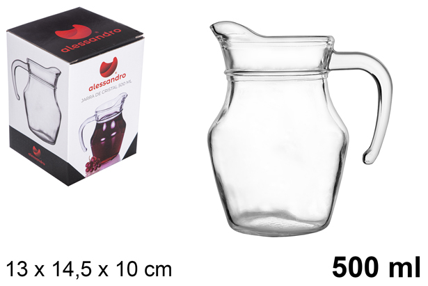 Glass jug for water 500 ml