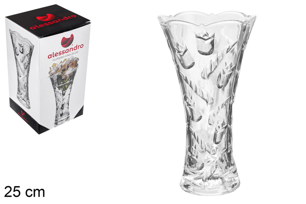 Vaso di vetro Gina 25 cm