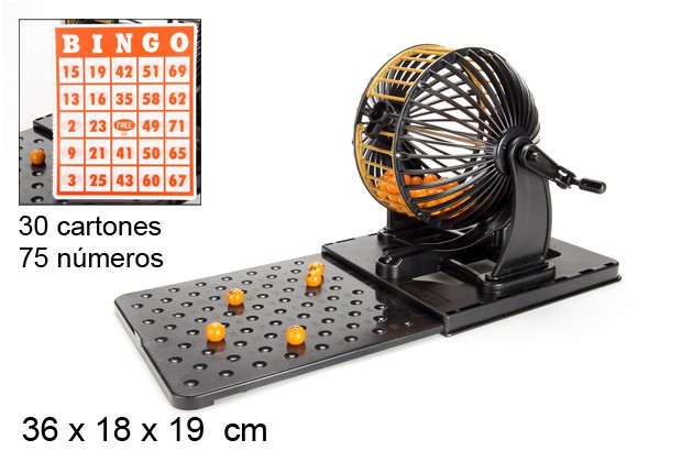 Bingo lotto with 75 numbers and 30 cards