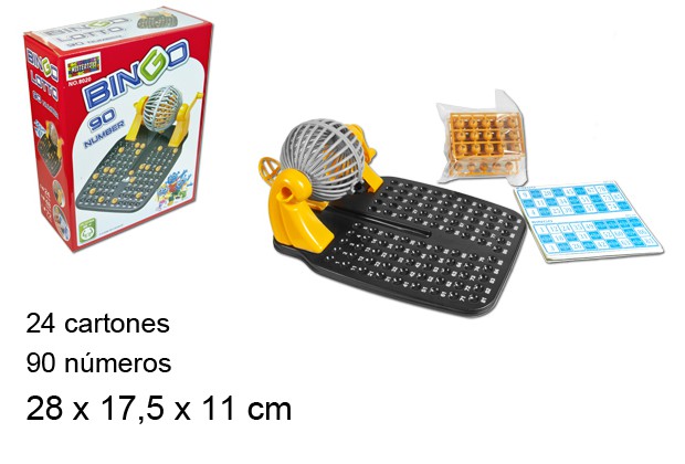 Lotto Bingo con 90 numeri e 24 cartelle