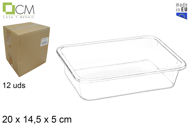 [103036] Bandeja plástico cristal nº1