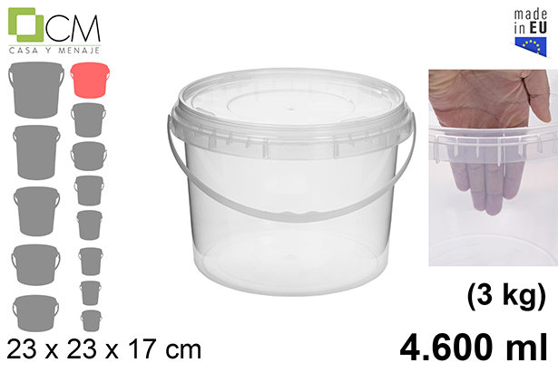 [103112] Contenitore multiuso in plastica 4.600 ml (3 kg)
