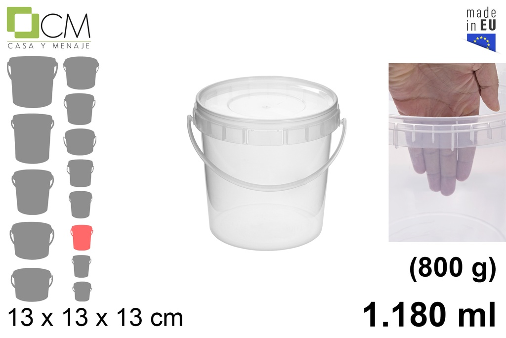 [103122] Contenitore multiuso in plastica 1.180 ml (800 gr.)
