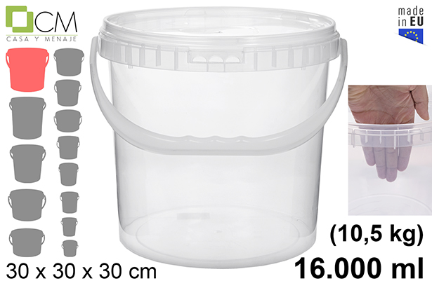 [103123] Multipurpose plastic container 16.000 ml (10,5 kg)
