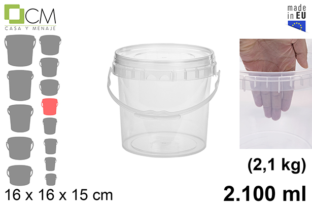 [103132] Contenitore multiuso in plastica 2.100 ml (2,1 kg)